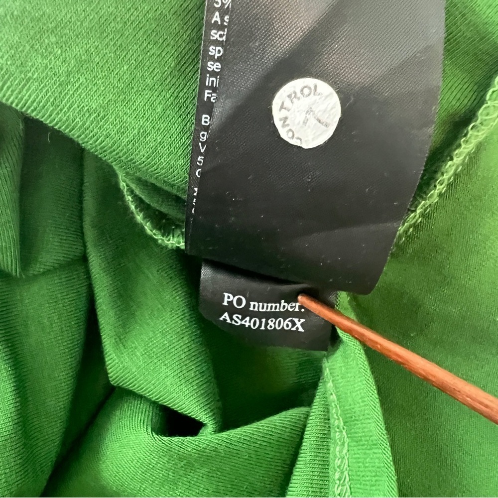 ALLSAINTS Ulla Square Neck Mesh Draped Midi Dress in Green US Size 8 - Picture 11 of 11